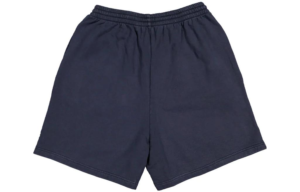 Balenciaga Cities New York Cotton Sweat Shorts 'Navy White' 676137TLVM30396