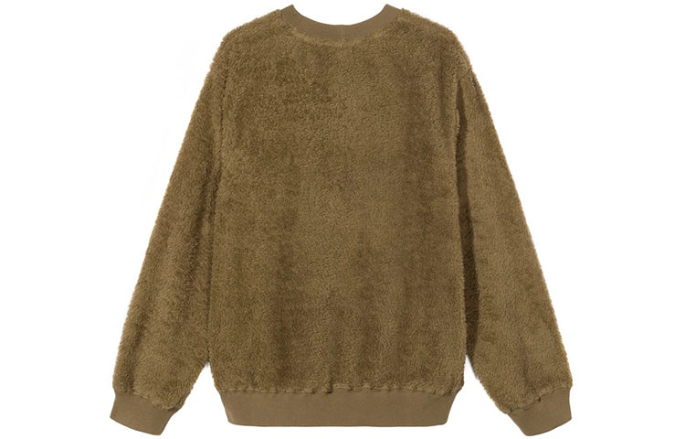 Stussy Pilar Sherpa Plush Round Neck 218088OLIV