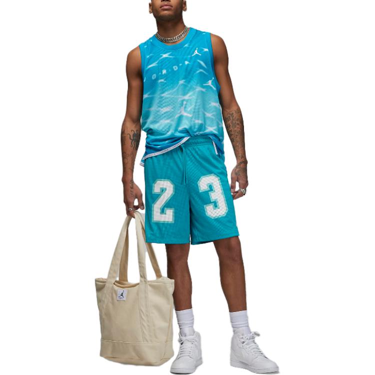 Air Jordan Essentials Graphic Mesh Shorts 'Aquatone' DX9671-483