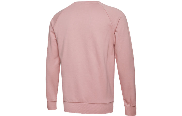 PUMA Solid Color Pullover Round Neck Unisex Pink Red 597358-12