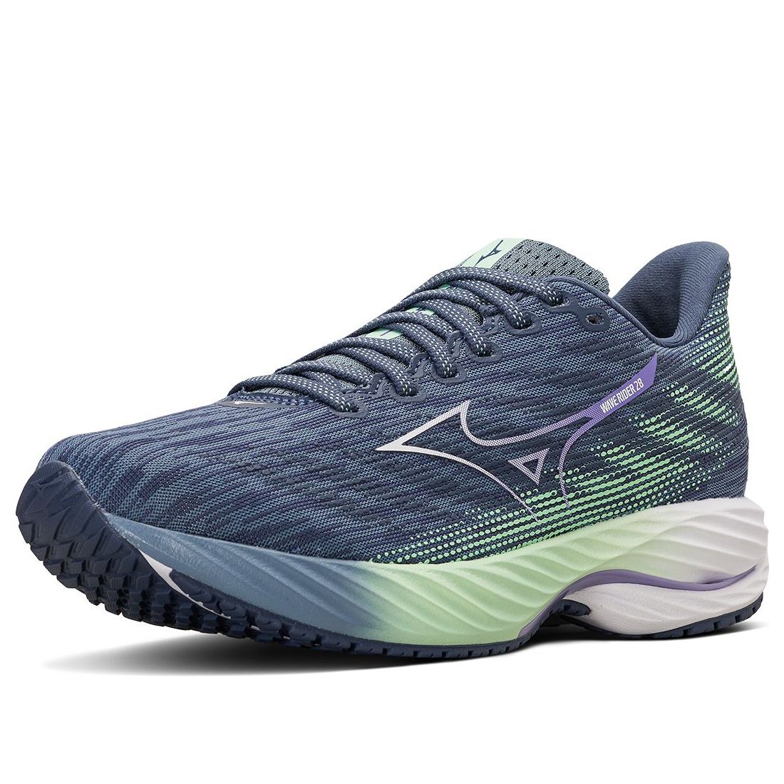 (WMNS) Mizuno Wave Rider 28 'Smokey Blue Mint Green' J1GD240371