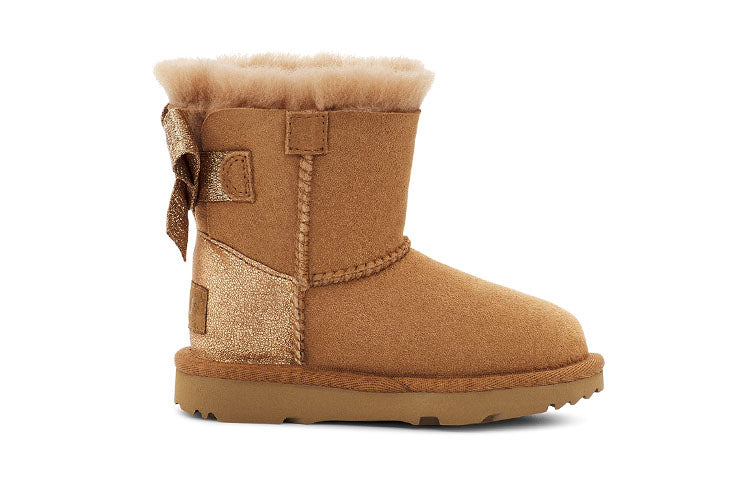 UGG Mini Bailey Bow Glitz 'Brown Beige' 1123617T-CHE