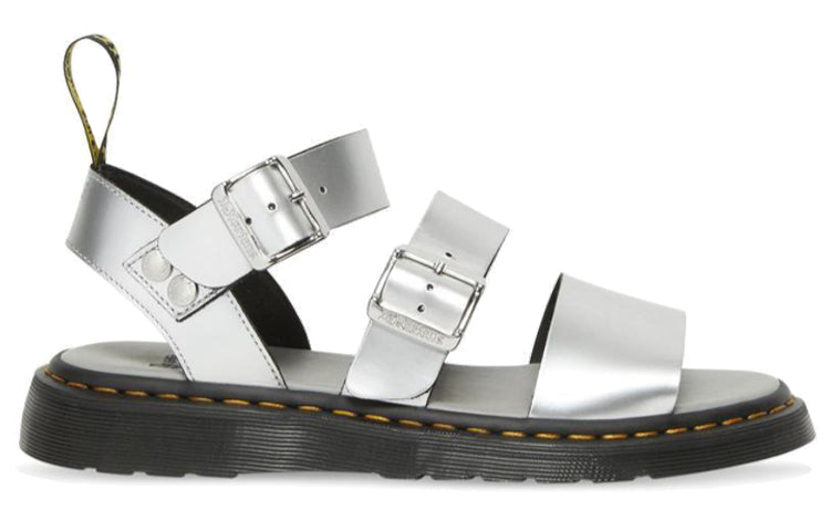 (WMNS) Dr. Martens Gryphon Sandals Silver 26670972