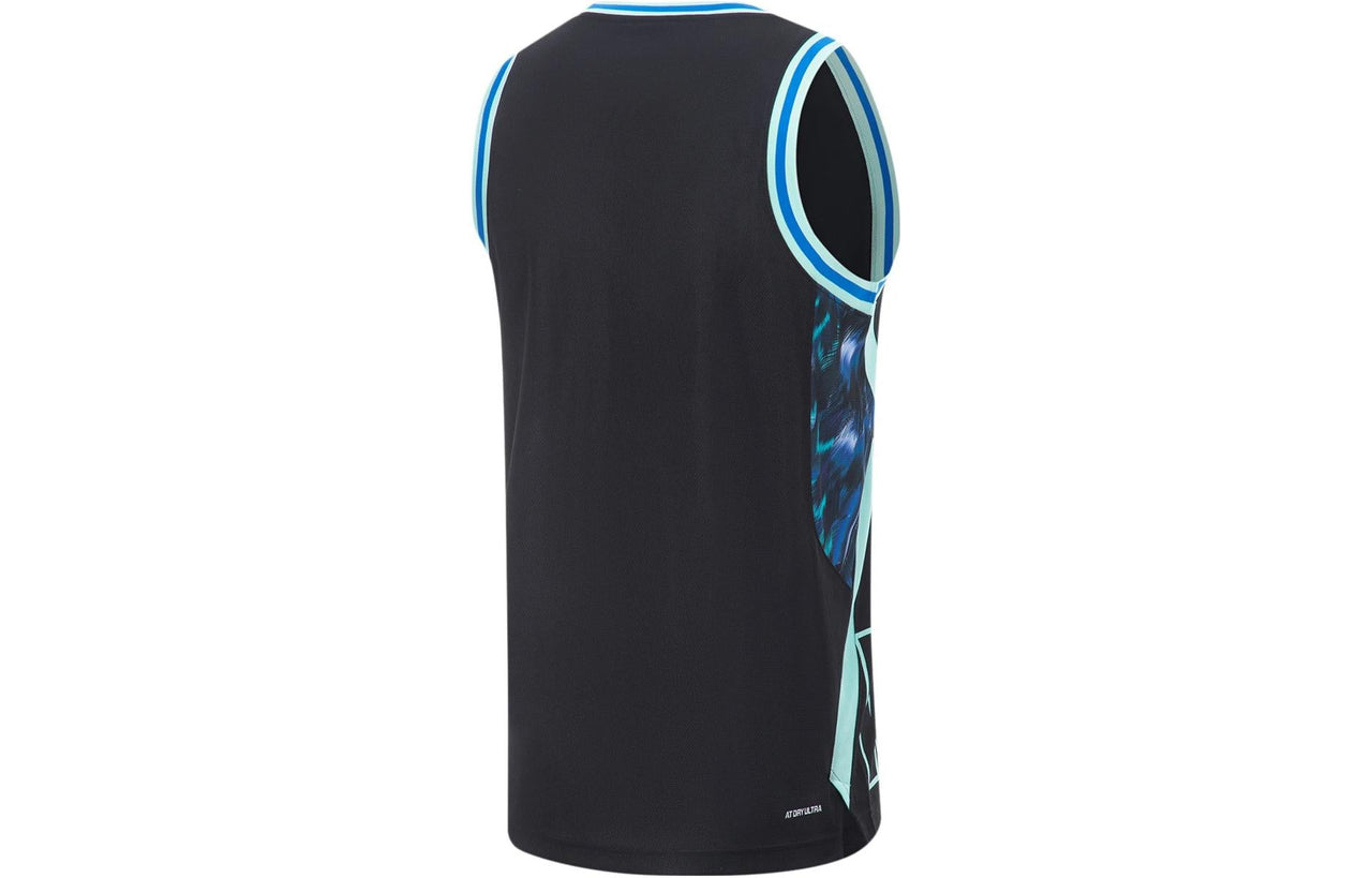 Li-Ning Way Of Wade Graphic Basketball Jersey 'Black Ocean' AAYT535-11