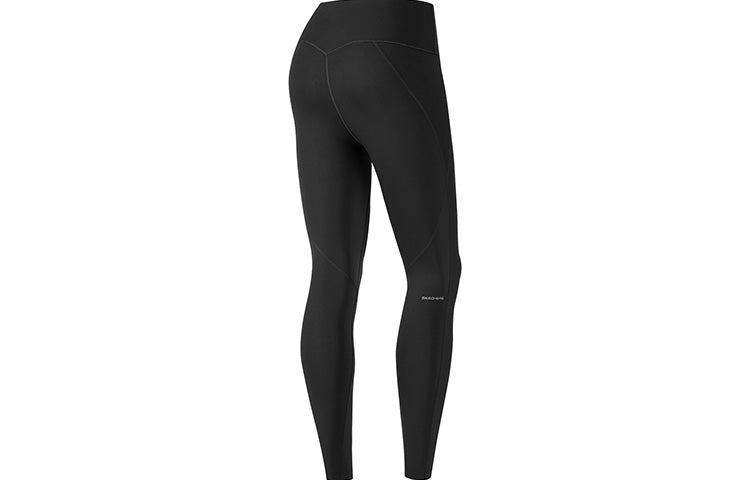 (WMNS) Skechers Logo Printed Training Leggings 'Black' P223W090-0018