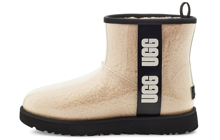 (WMNS) UGG CLASSIC CLEAR MINI Snow boots 'Black' 1113190-NBLC