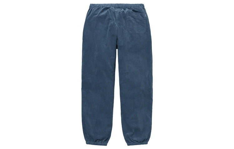 Supreme FW19 Week 7 Corduroy Skate Pant Bundle Feet Casual Long Pants Unisex Blue SUP-FW19-686