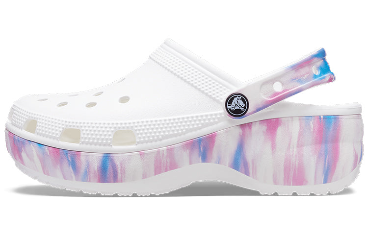 (WMNS) Crocs Classic Platform Dream Clog 'White Purple' 207580-94S
