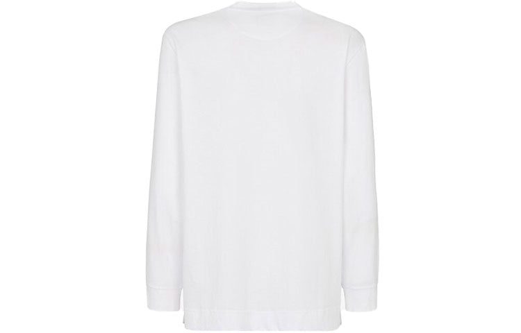 Men's FENDI SS21 Solid Color Long Sleeves White FY1078A6P1F0QA0