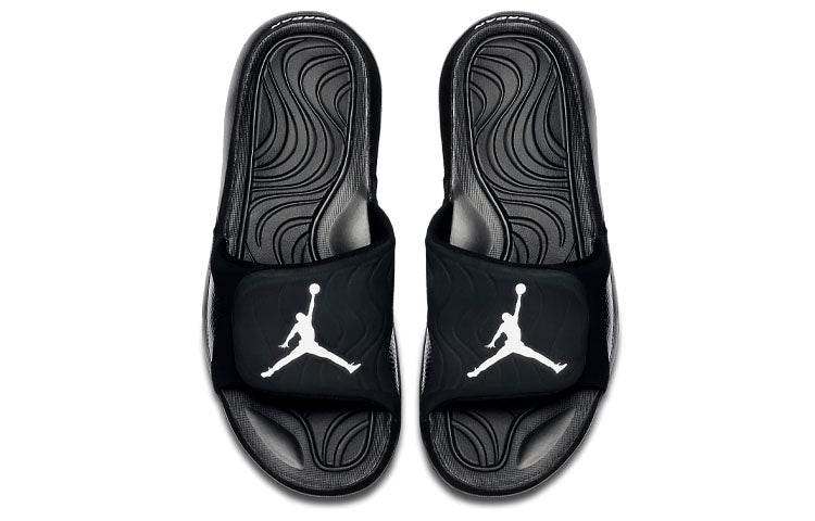 Air Jordan Hydro 4 Lightweight Sports Slippers Black 705163-010