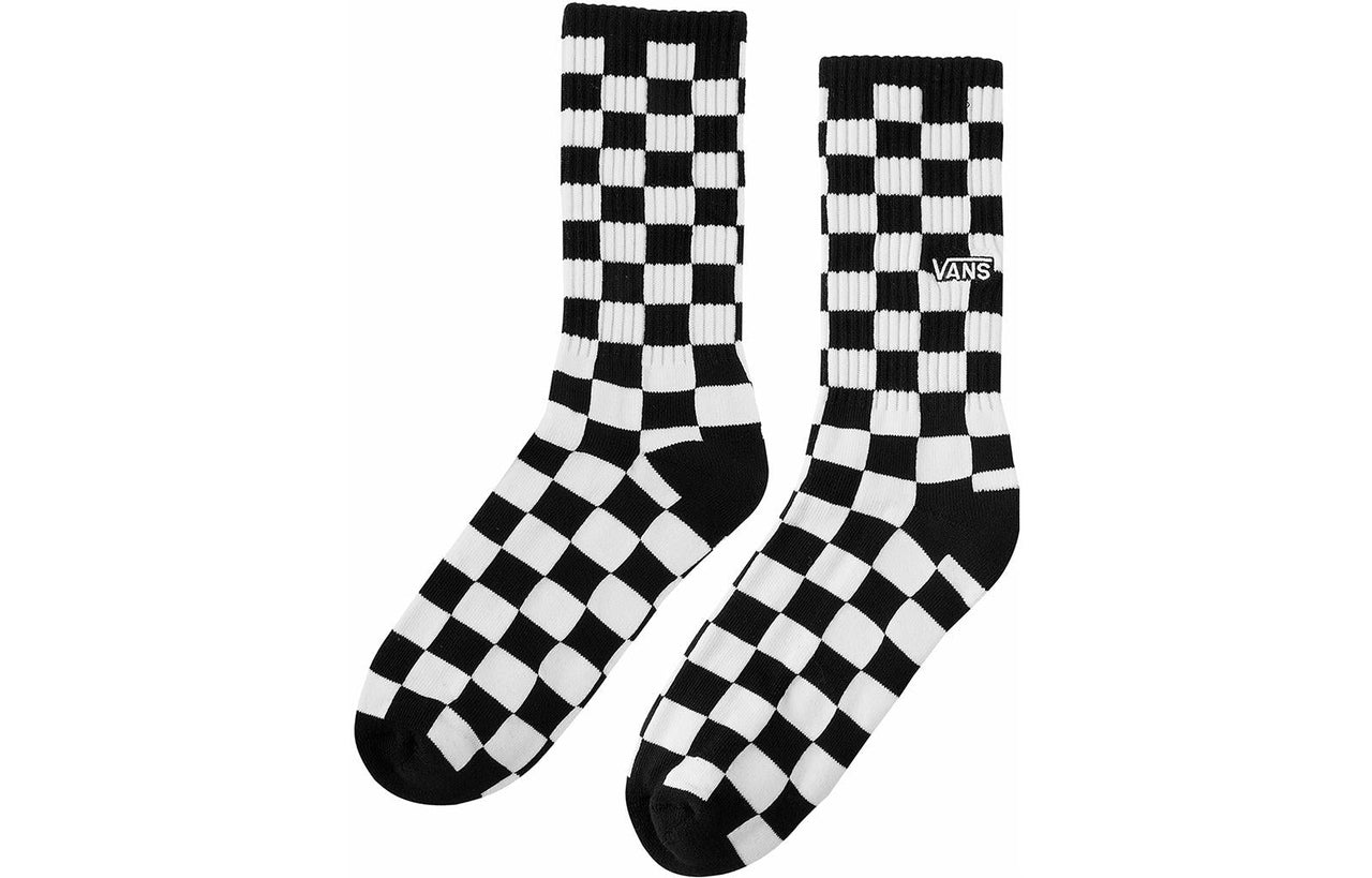 Vans Checkerboard Crew II Socks 'White Black' VN0A3H3NHU0
