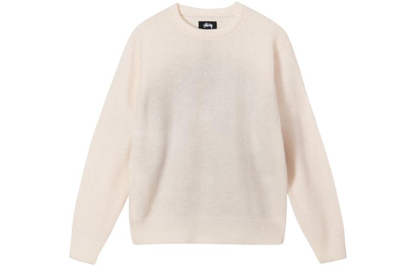 Stussy 8 Ball Spray Sweater 'Ivory' 117185-WHITE