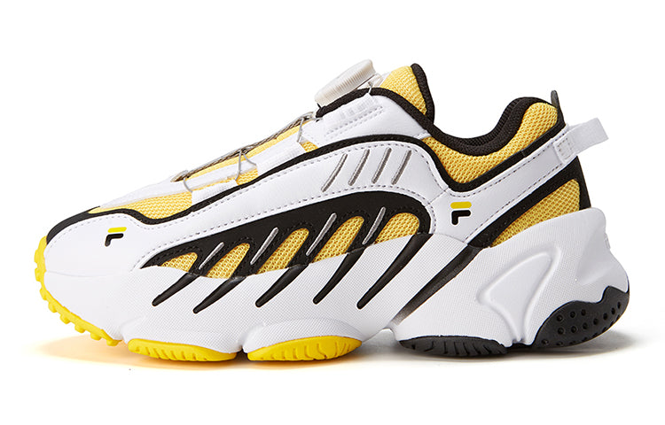 (GS) FILA Vintage LowTop Sneakers 'White Yellow Black' K15B041112FYW