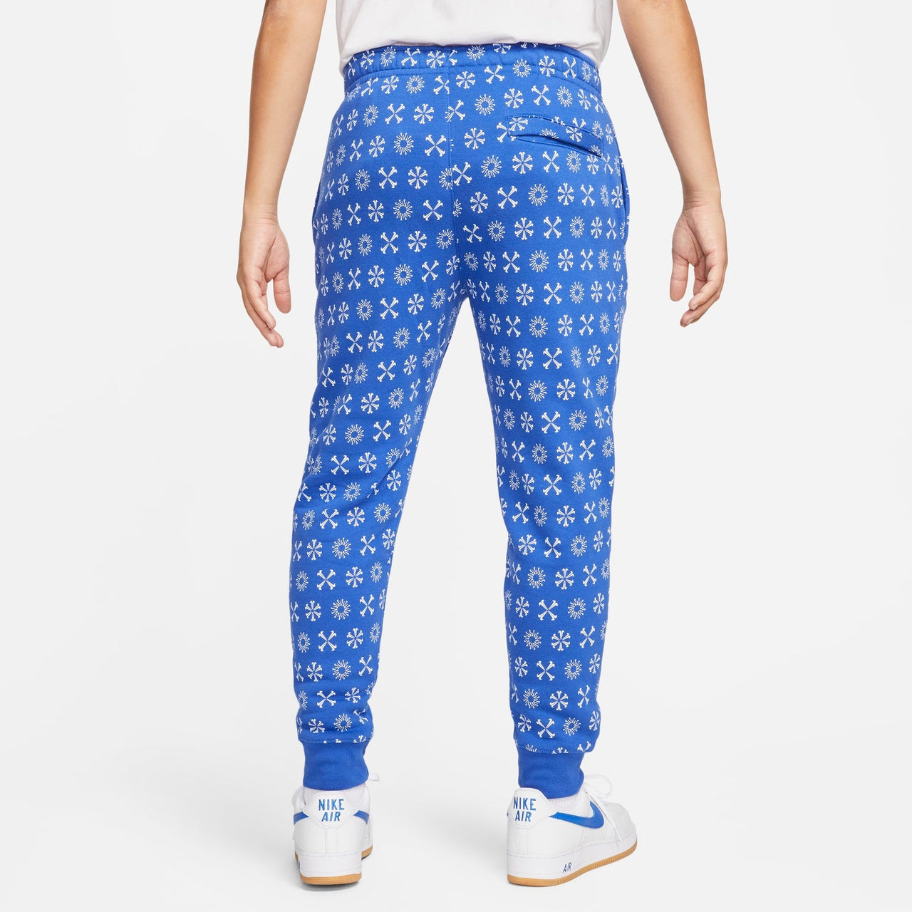 Nike Sportswear Club Fleece Monogram Joggers Pants 'Blue White' FJ1637-480