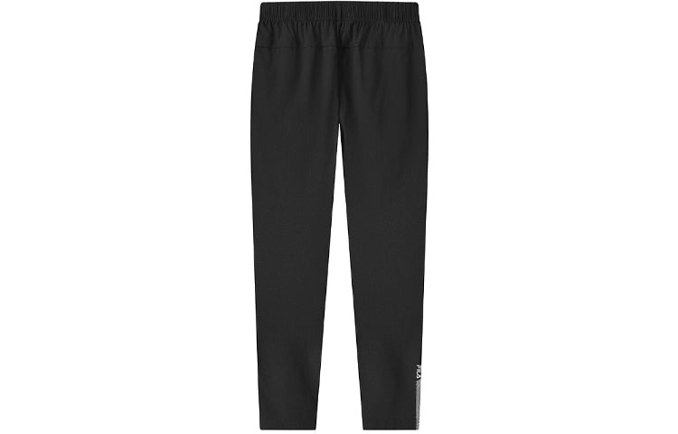 FILA Athletics Logo Pattern Loose Sports Long Pants Black A11M121805F-BK