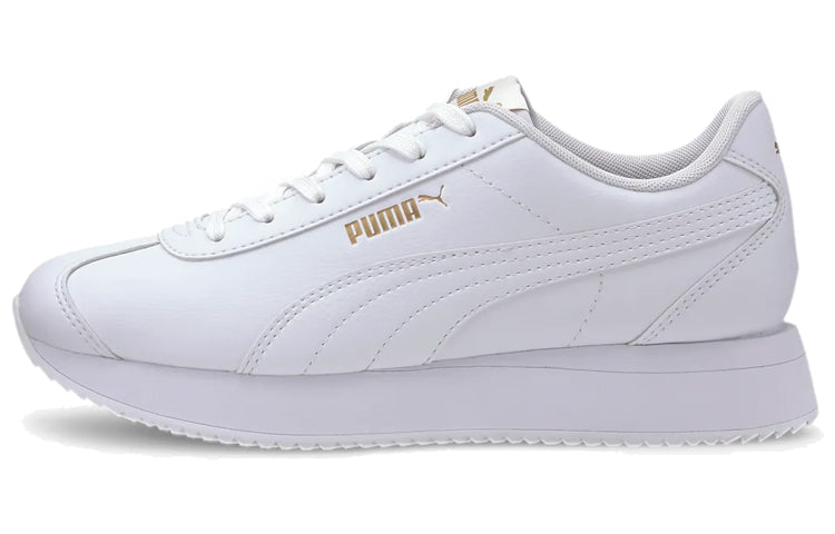 (WMNS) PUMA Turino Stacked White/Gold 371115-01