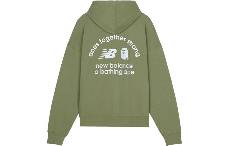 New Balance x A Bathing Ape Hoodie Asia Sizing 'Green' BASW3000-GRX