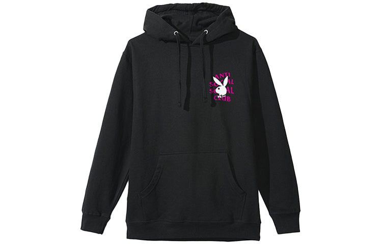 ANTI SOCIAL SOCIAL CLUB x Playboy Crossover Limited Printing Pullover Unisex Black ASSW416