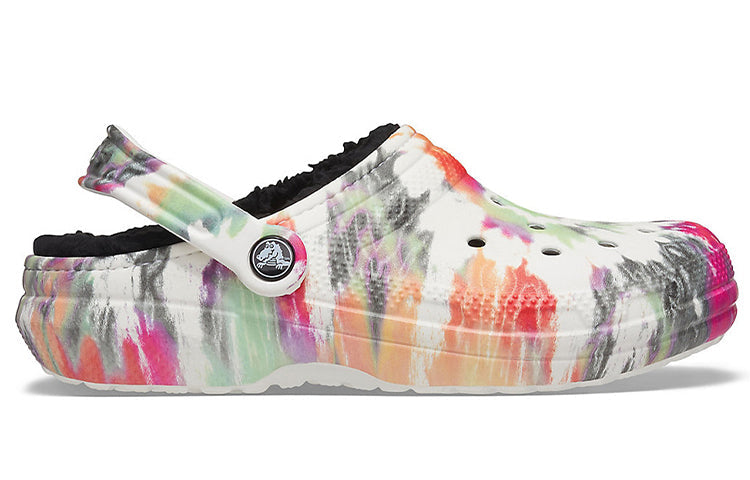Crocs Classic Clog Tie Dye Shoe Multi-Color Black 206341-0C4