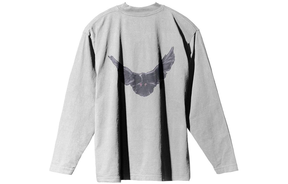 YEEZY GAP x Balenciaga Dove Long Sleeve Tee 'Grey' 719611TMVQ1
