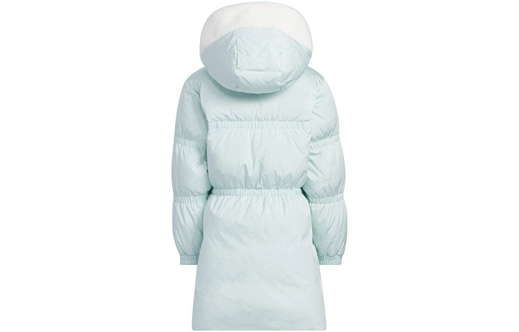 (PS) adidas Originals Hooded Long Down Jacket 'Green' IQ1362