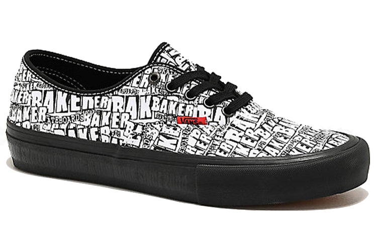 Vans Baker Skateboards x Authentic Pro Logo 'Black White' VN0A3479UYU