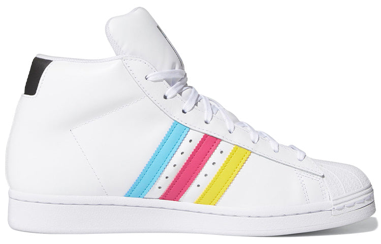 حذاء adidas Pro موديل "Colorful Trefoil - Cloud White" FX0183