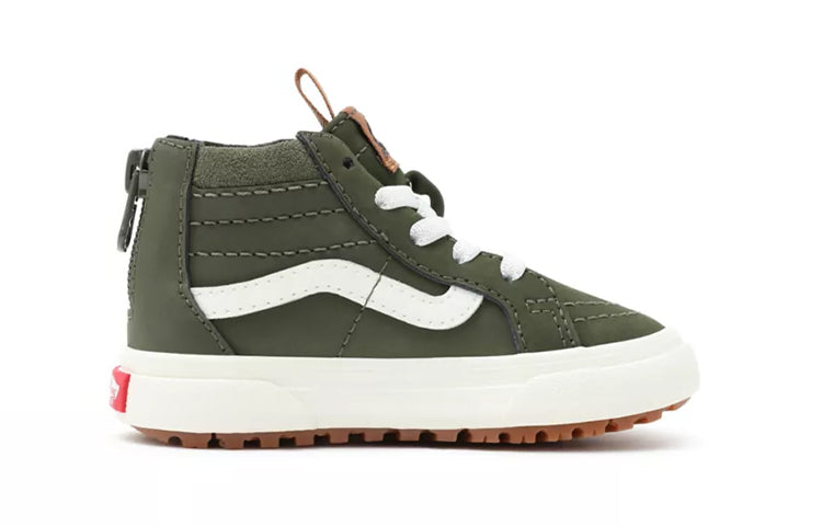 Vans Toddler SK8-HI Zip Mte-1 Sneakers Green/White TD VN0A5HZ350K