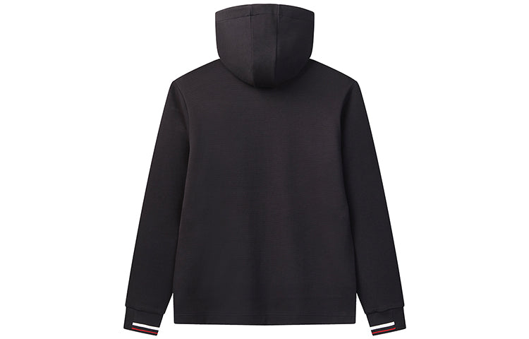 FILA Embroidered Logo Knit Hooded Jacket Blue F11M031503FNV