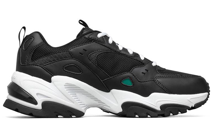 Skechers Stamina V2 Low-Top Running Shoes Black/Green/White 237163-BKGR