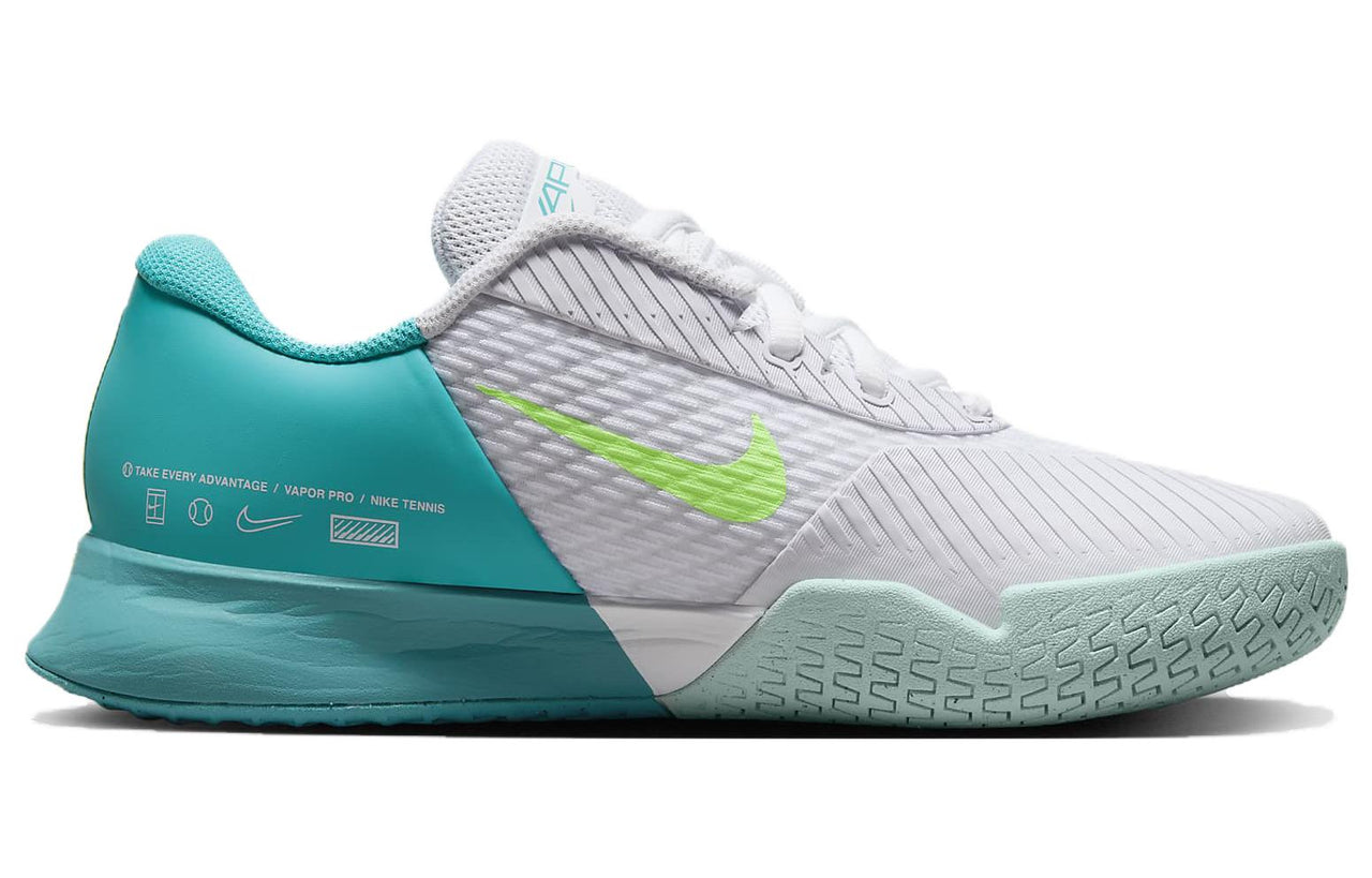 (WMNS) Nike Court Air Zoom Vapor Pro 2 HC Wide 'White Teal Nebula' DZ2505-103