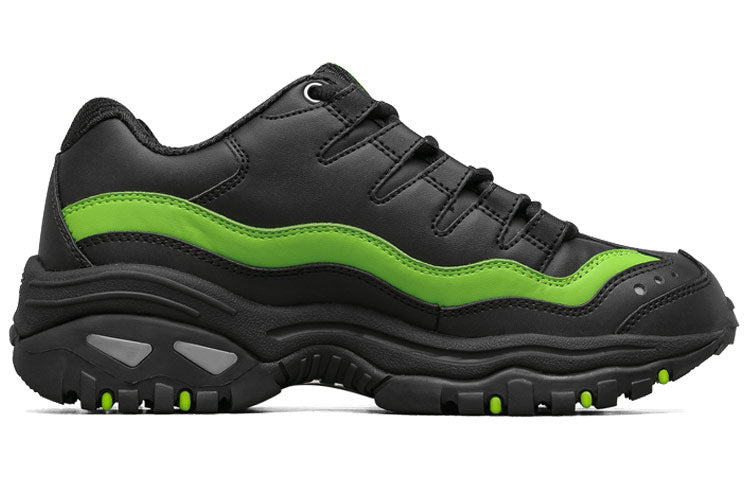 (WMNS) Skechers Energy-Over Joy Sneakers Black/Green 13412-BKGR