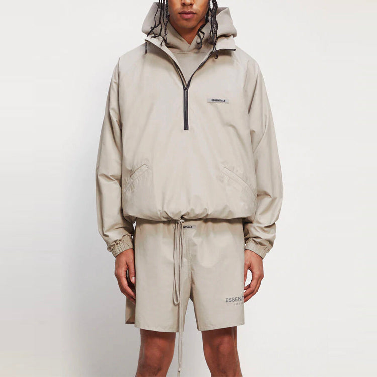 Fear of God Essentials FW20 Half Zip Track Jacket 'Moss' 0202250500026245