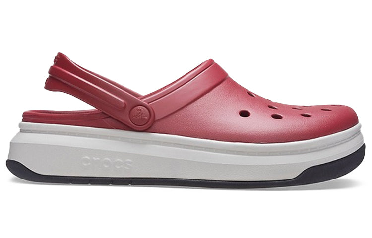 Crocsband Full Force Thick Sole Sandals Red White 206122-6RU