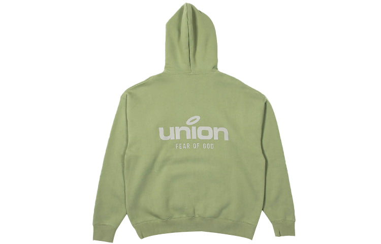 هودي فينتاج من Fear of God Essentials لخريف وشتاء 2021 x Union LA 'Green' FOG-FW21-094