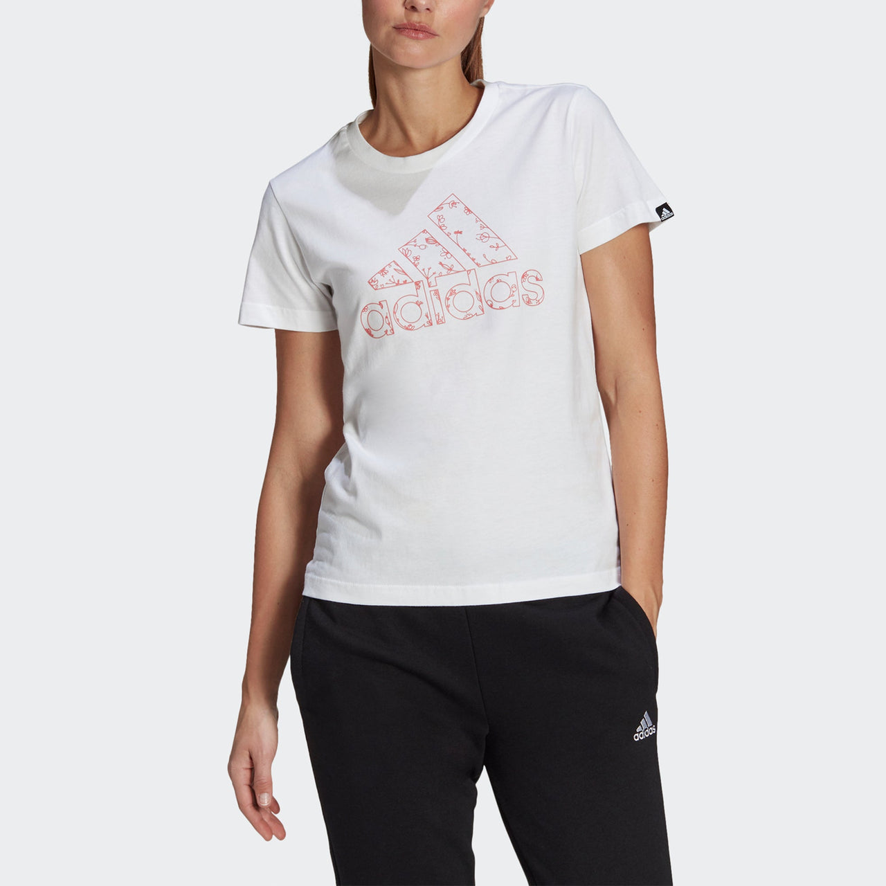 (WMNS) adidas Outlfloral Gt Printing Round-neck White GL1031
