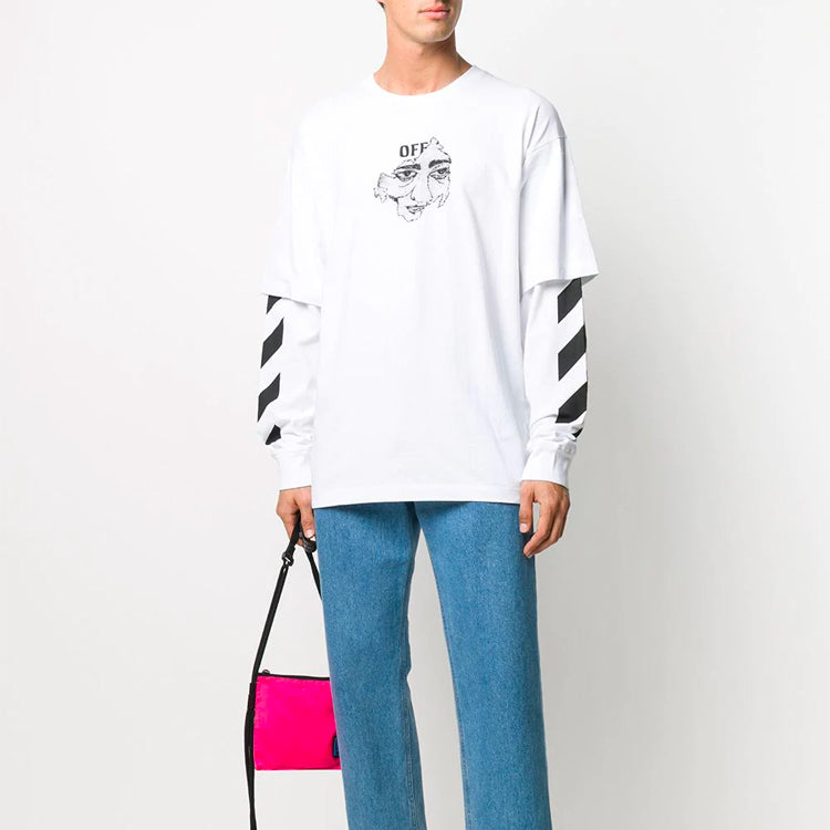 Men's Off-White Printing Sports White OMAB022F20FAB0040110