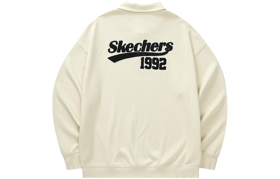 Skechers x Hilarious Monster Long Sleeve Knitted Polo Shirt 'Beige Black' L422M034