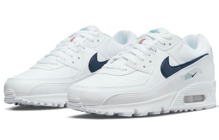 (WMNS) Nike Air Max 90 'White Racer Blue' DH1316-101