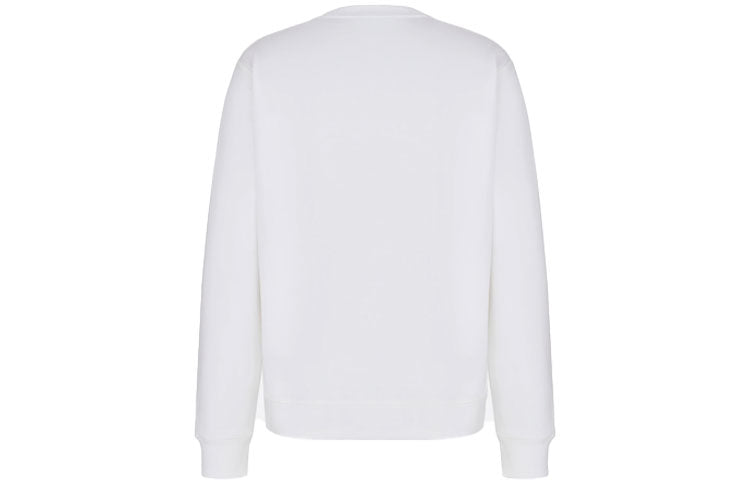 Men's DIOR x KENNY SCHARF Crossover FW21 Casual Long Sleeves Pullover White 193J687B0531-C084