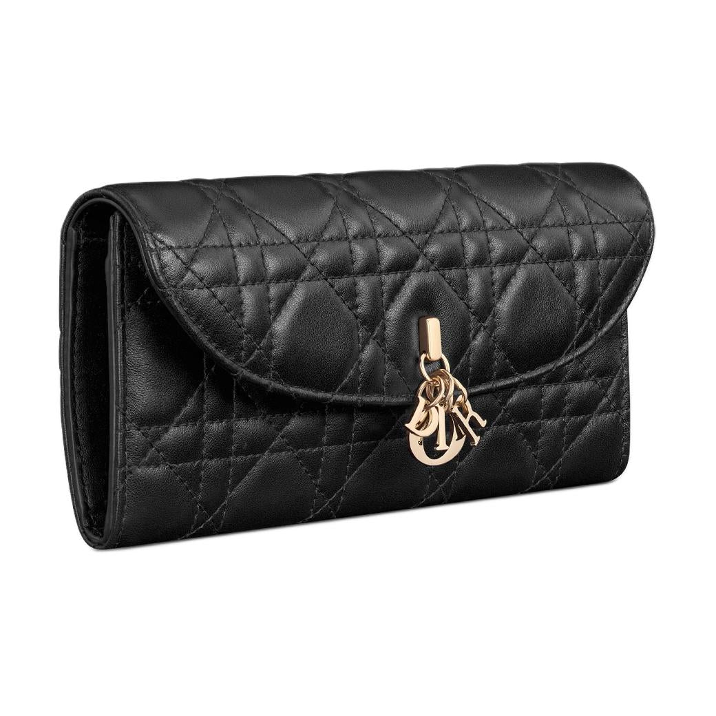 DIOR My Dior Lambskin Wallet Women's Black