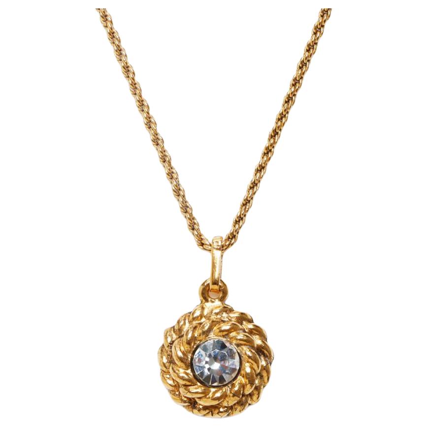 CHANEL 1990 Rhinestone Necklace