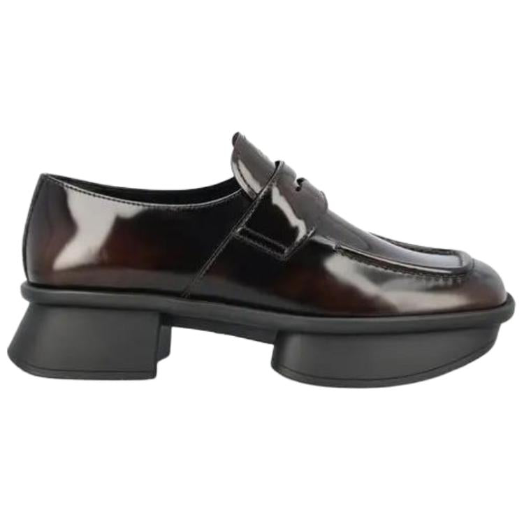 PRADA Casual Single Shoes 4cm Women's Brown