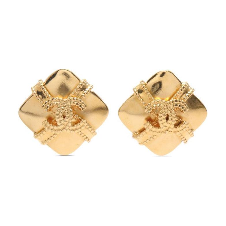 CHANEL 1997 Cc Earrings