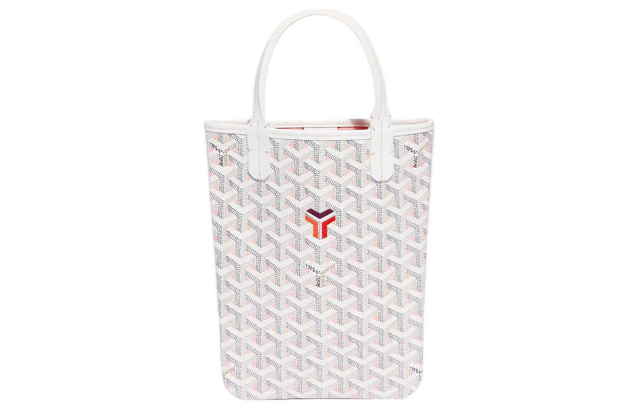 GOYARD Poitiers Canvas With Leather Handbag Mini Women's Pink