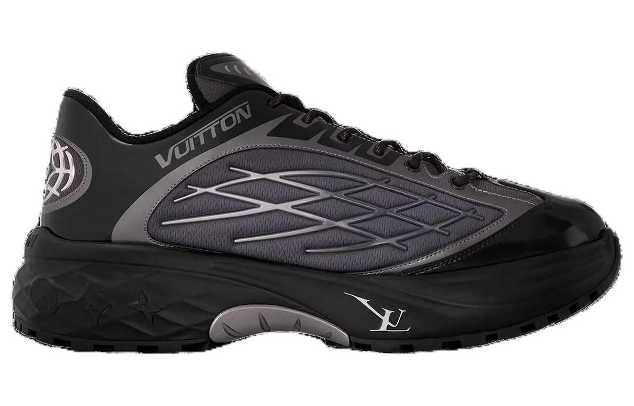 LOUIS VUITTON Discovery Low Top Casual Shoes Men's Black
