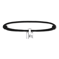 LOUIS VUITTON Sterling Silver, Recycled Polyester Bracelets Men's Black
