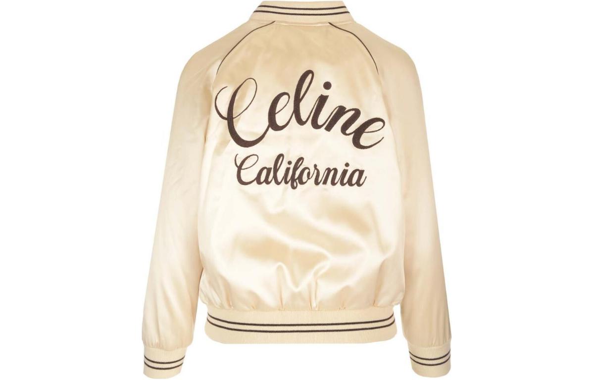 CELINE Souvenir Teddy Jacket In Flowing Satin