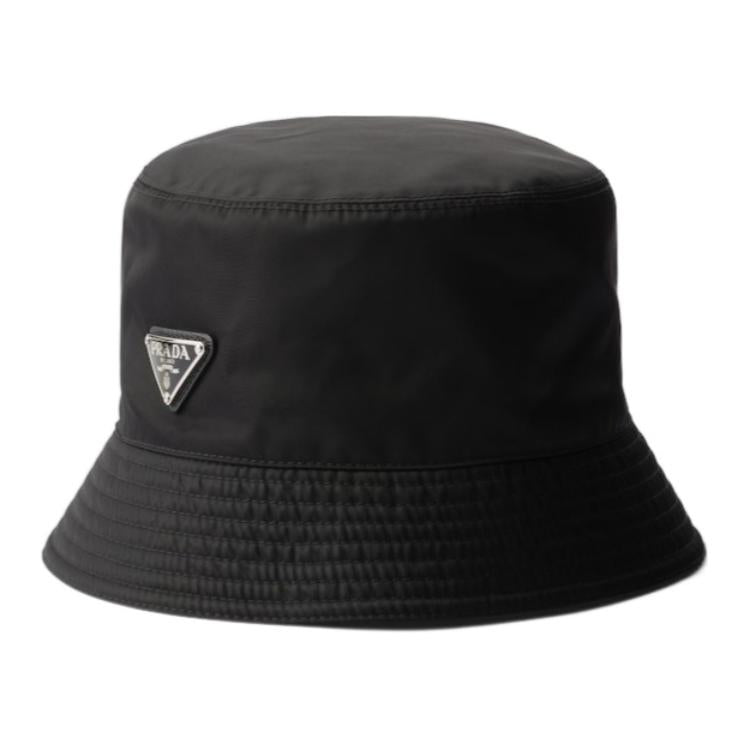 PRADA Cotton Bucket Hats Men's Black