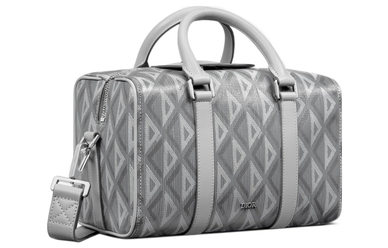 DIOR Lingot Canvas With Leather Handbag, Shoulder Bag, Crossbody Bag, Travel Bag Men's Gray